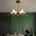 Load image into Gallery viewer, Modern LED Gold Magpie Bird Ceiling Chandelier
