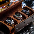 Load image into Gallery viewer, Portable Leather Watch Travel Case
