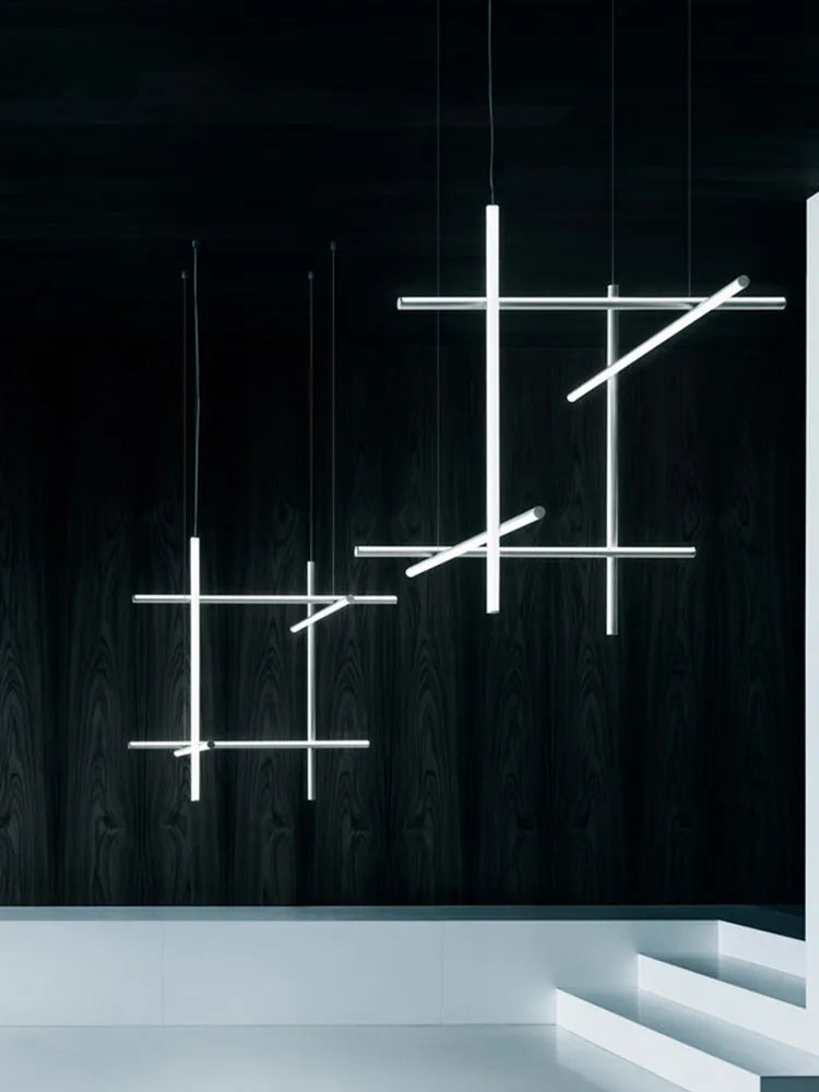 Modern Suspended Hanging Linear Chandelier