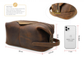 Load image into Gallery viewer, Luxury Leather Mens Toiletry Bag
