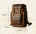 Load image into Gallery viewer, Men's Vintage Genuine Leather Travel Backpack
