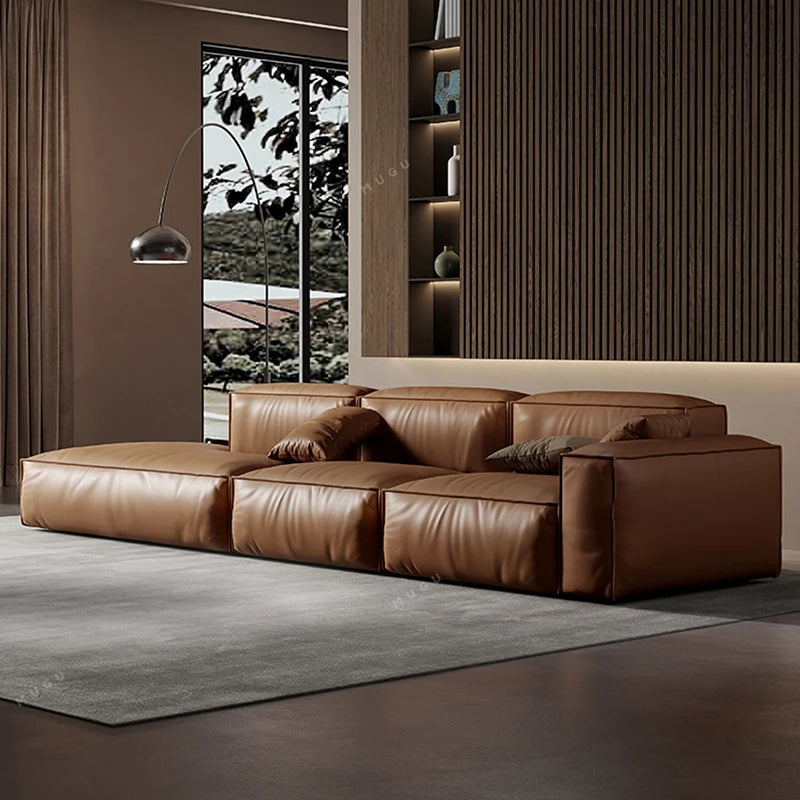 Divani Modern Leather Sectional
